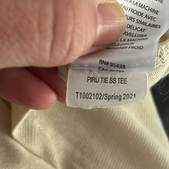 Toad & Co. Piru Tie Short-Sleeve Scoop Neck Hemp Blend Drop Shoulder Tee - Picture 9 of 9